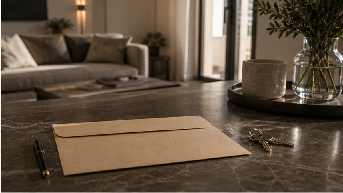 Scena editoriale realistica per preparare casa prima della stima, con casa italiana, documenti e luce naturale