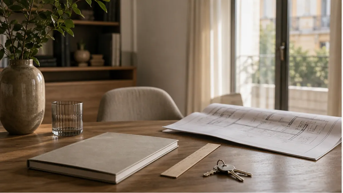 Scena editoriale realistica per trattativa prezzo casa: margine e segnali, con casa italiana, documenti e luce naturale